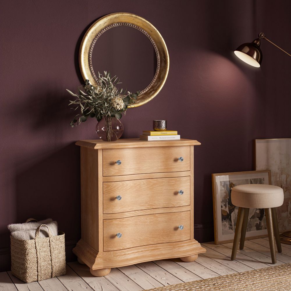Emporium 3 Drawer Chest, Weathered Oak